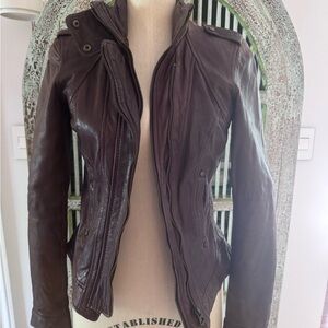 Women's Brown Leather Jacket